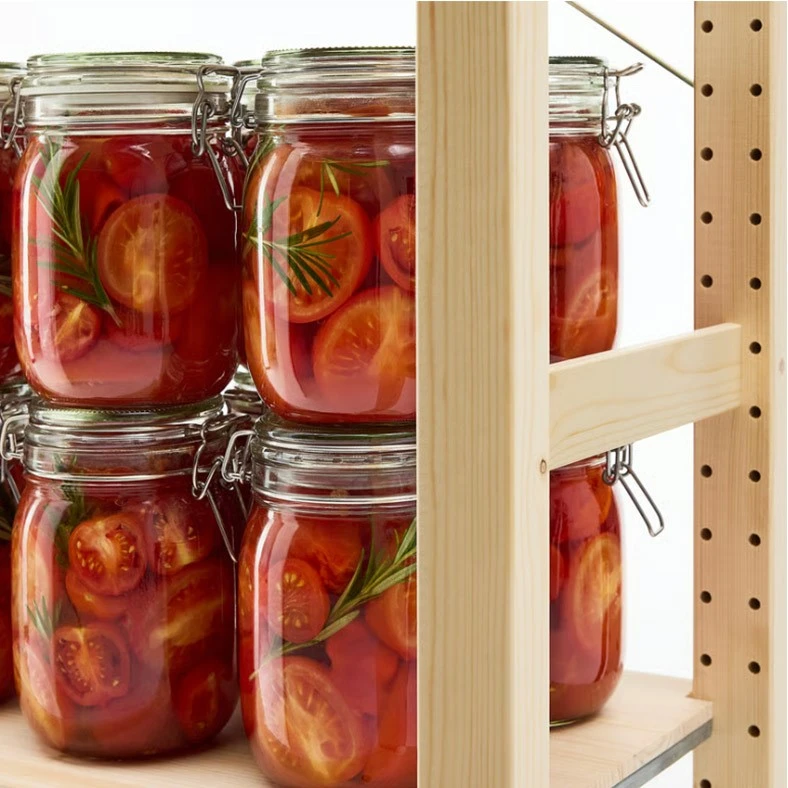 Clear Glass Lock Lid Jar 3 Clear Glass Lock Lid Jar 3